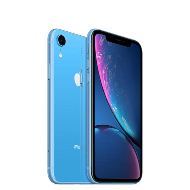 iPhone(アイフォーン)のiPhone XR（ブルー・レッド）64G SIMロック解除済み スマホ/家電/カメラのスマートフォン/携帯電話(スマートフォン本体)の商品写真