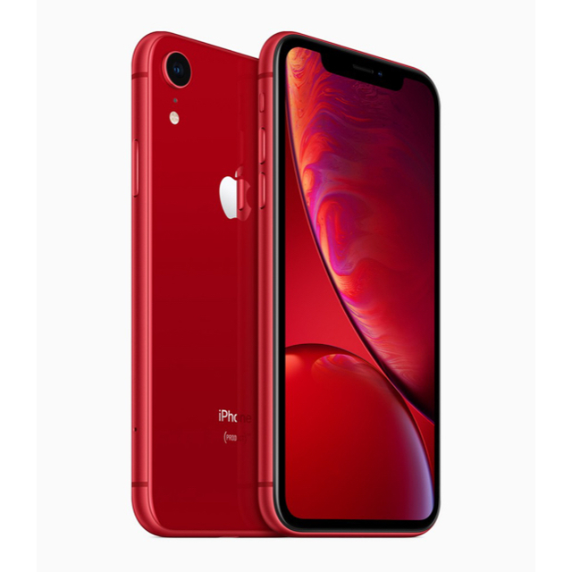 iPhone(アイフォーン)のiPhone XR（ブルー・レッド）64G SIMロック解除済み スマホ/家電/カメラのスマートフォン/携帯電話(スマートフォン本体)の商品写真