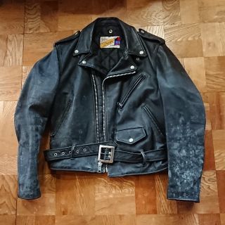 ショット(schott)のショットshottライダースジャケット 38マッコイバンソン革ジャンバイクロック(ライダースジャケット)