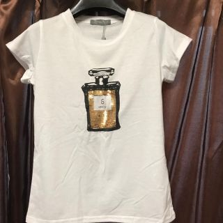 タグ付きスパンコールTシャツ(Tシャツ(半袖/袖なし))