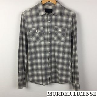 マーダーライセンス(Murder License)の美品 マーダーライセンス 長袖シャツ ネルシャツ サイズ46(シャツ)