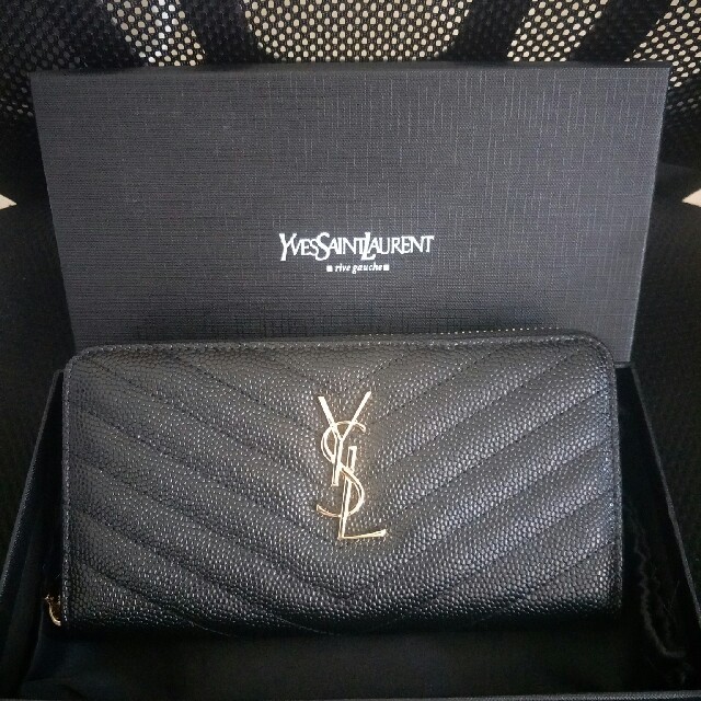 Yves Saint Laurent Beaute - YSL　長財布　レディース　ブラック　美品の通販 by 好☀️和's shop｜イヴサンローランボーテならラクマ