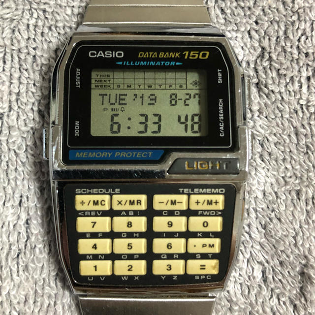 値下げ　新品　カシオ データバンク 電卓腕時計  DATA BANK