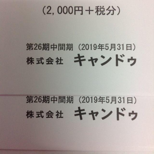 キャンドゥの株主優待　4000円＋税分