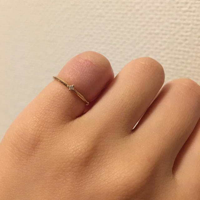 ete(エテ)のete ピンキーリング ダイヤモンド 💍 1号 レディースのアクセサリー(リング(指輪))の商品写真