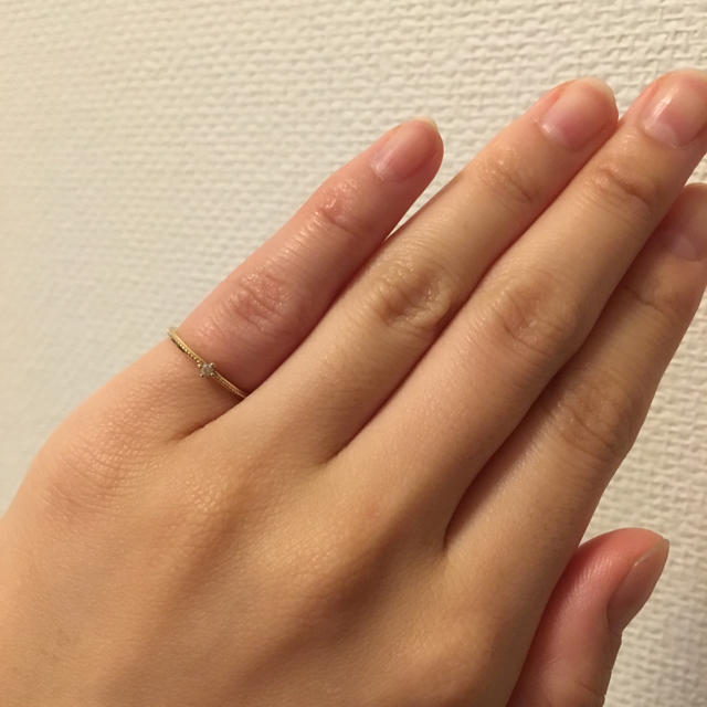 ete(エテ)のete ピンキーリング ダイヤモンド 💍 1号 レディースのアクセサリー(リング(指輪))の商品写真