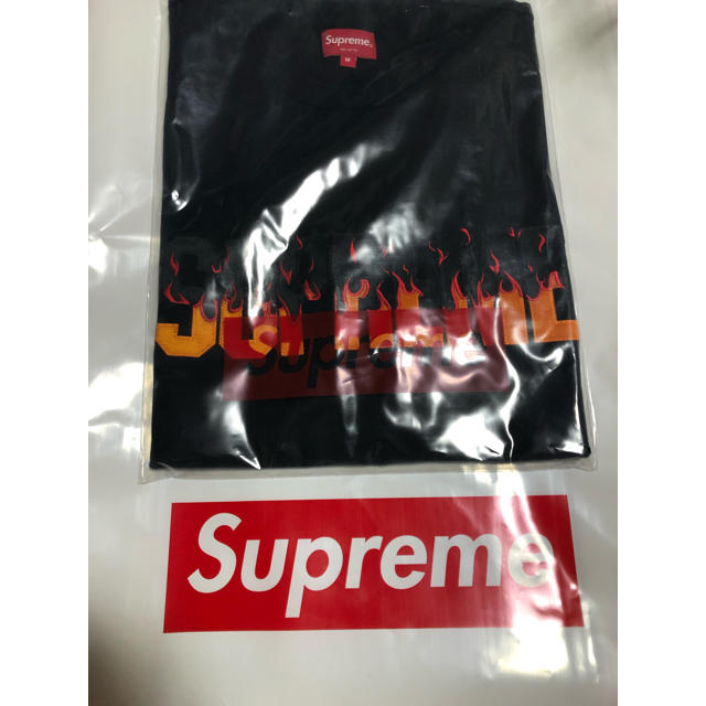 Supreme 19FW Flame S/S Top  M  値下げ