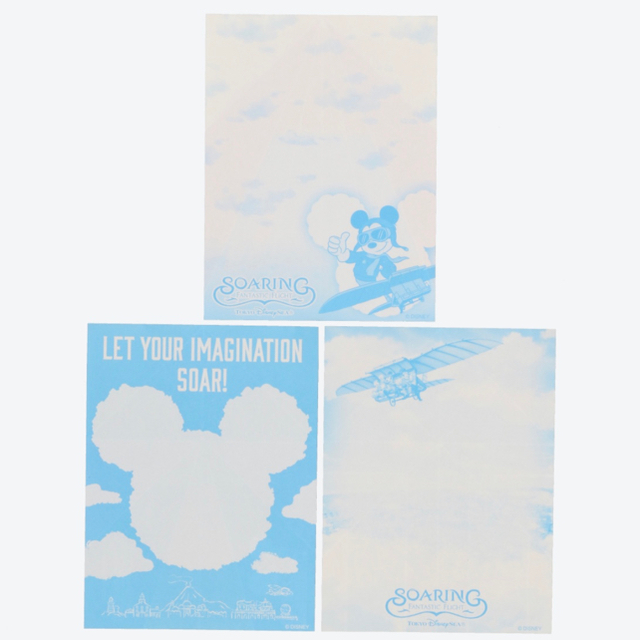 Disney(ディズニー)のTDS ソアリン 折り紙メモ インテリア/住まい/日用品の文房具(ノート/メモ帳/ふせん)の商品写真