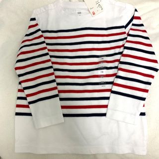 ユニクロ(UNIQLO)の新品未使用タグ付き☆ボーダーロンT☆110size(Tシャツ/カットソー)