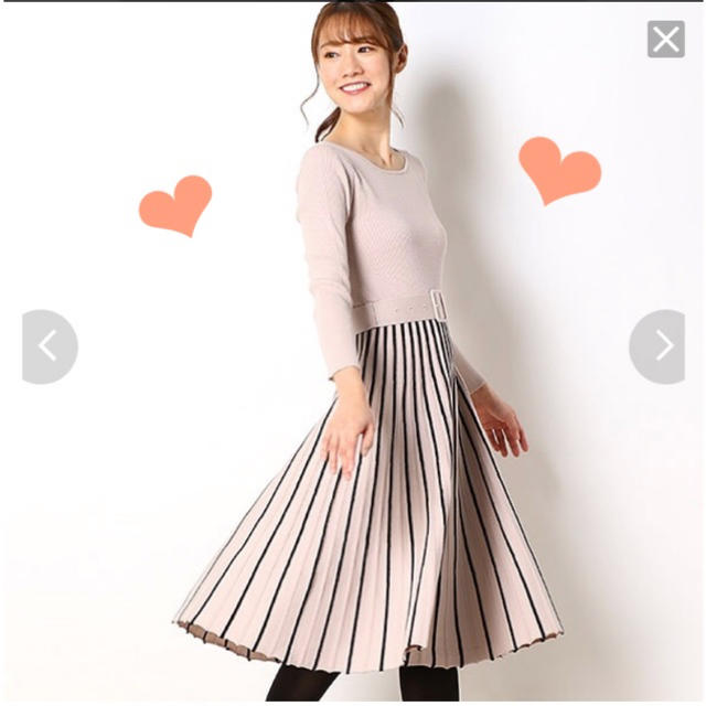 新品❤︎ジャスグリッティー❤︎配色ストライプニットワンピース