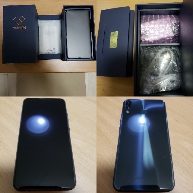 ZenFone 5z ZS620KL 128GB Black 国内版 美品スマートフォン/携帯電話