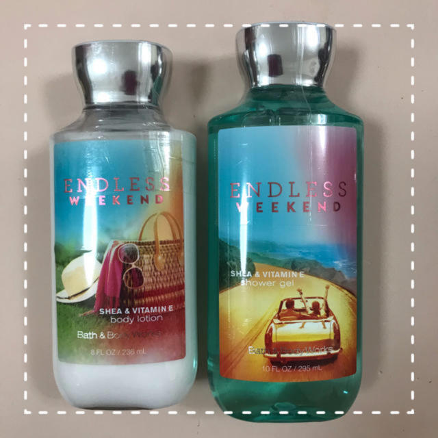 Bath & Body Works(バスアンドボディーワークス)のendless weekend 2点セット コスメ/美容のボディケア(ボディクリーム)の商品写真