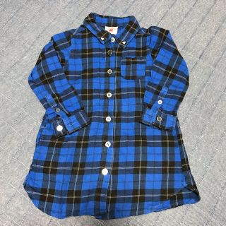 エフオーキッズ(F.O.KIDS)のF.O kids 100 シャツワンピース  シャツワンピ  カーディガン (ワンピース)