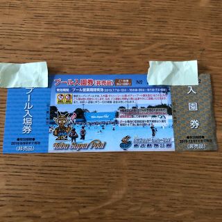 ★東武動物公園 プール&入園券 1枚(プール)