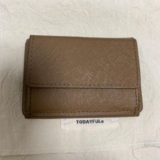 トゥデイフル(TODAYFUL)のtodayful  レザーミニウォレット 美品(財布)