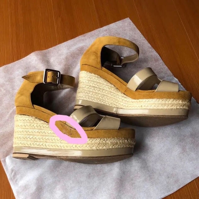 本物♡ HERMES エルメス イラナ ウェッジ サンダル 大草直子さん着