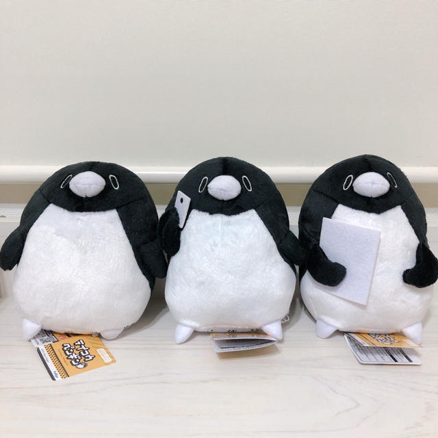 【新着入荷】新品タグ付 テイコウペンギン ぬいぐるみ 全3種 コンプリートセット