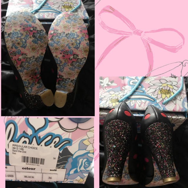 sale!新品Box入☆IrregularChoice☆リボンドッドパンプス36 レディースの靴/シューズ(ハイヒール/パンプス)の商品写真