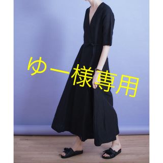 シンゾーン コットンリネンワンピース カシュクール 美品