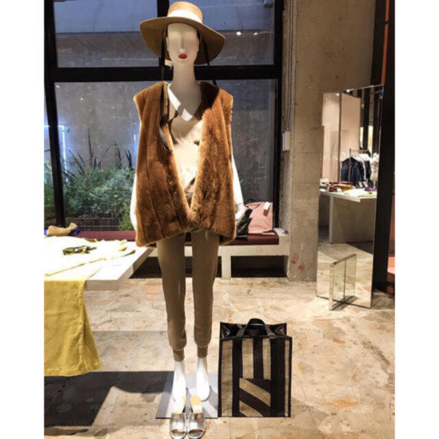 6 ROKU FAKE FUR VEST フェイクファーベスト