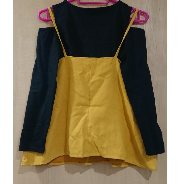 ikka(イッカ)のイッカ キャミソール付きトップス 150 キッズ/ベビー/マタニティのキッズ服女の子用(90cm~)(Tシャツ/カットソー)の商品写真