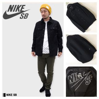 ナイキ(NIKE)の◆NIKE SB ナイキ◆メルトン シャツ Buffalo Plaid L 黒(シャツ)