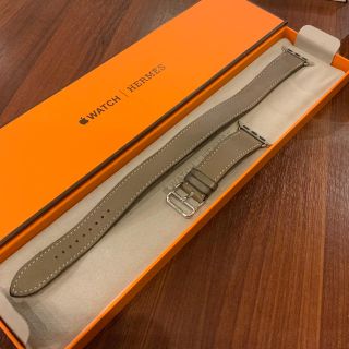 エルメス(Hermes)の(正規品) Apple Watch ドゥブルトゥール エルメス エトゥープ(レザーベルト)