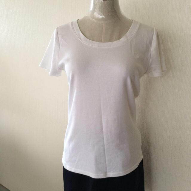 Ralph Lauren(ラルフローレン)のRALPH LAUREN 白シャツ レディースのトップス(Tシャツ(半袖/袖なし))の商品写真