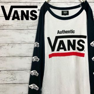 ヴァンズ(VANS)の※専用です。古着 VANS バンズ 長袖 ラグラン Tシャツ Mサイズ(Tシャツ/カットソー(七分/長袖))