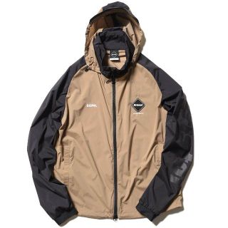 エフシーアールビー(F.C.R.B.)の定価以下！FCRB STRETCH HOODED BLOUSON ベージュS(ナイロンジャケット)