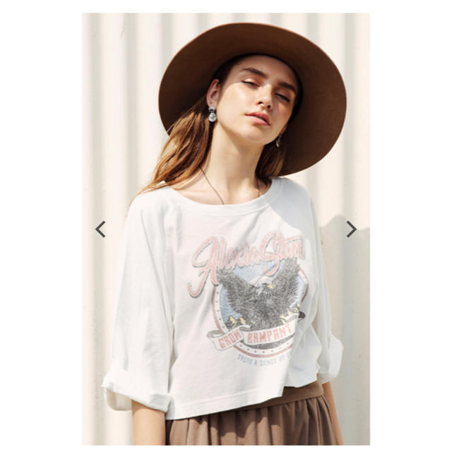 ALEXIA STAM(アリシアスタン)のアリシアスタン♡完売 Tee White 新品未使用 即配送可能 レディースのトップス(Tシャツ(半袖/袖なし))の商品写真