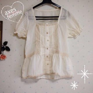 アクシーズファム(axes femme)のaxes femme＊ブラウス(シャツ/ブラウス(半袖/袖なし))