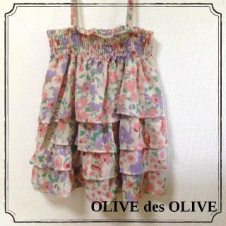 オリーブデオリーブ(OLIVEdesOLIVE)のフリルトップス＊2way着画あり♪(ベアトップ/チューブトップ)