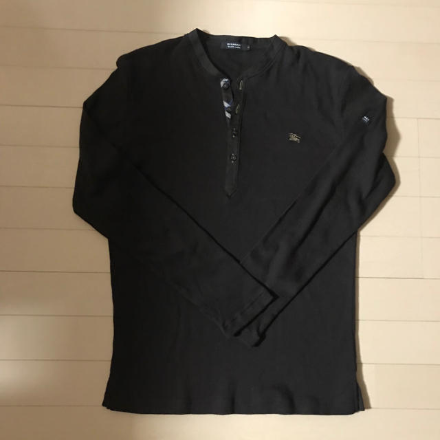 BURBERRY BLACK LABEL(バーバリーブラックレーベル)のバーバリーブラックレーベル  リブ長袖カットソー メンズのトップス(Tシャツ/カットソー(七分/長袖))の商品写真