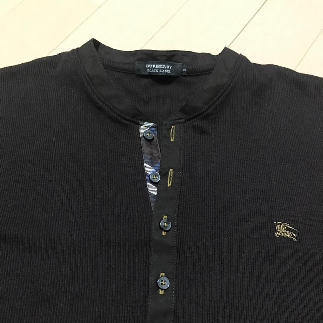 BURBERRY BLACK LABEL(バーバリーブラックレーベル)のバーバリーブラックレーベル  リブ長袖カットソー メンズのトップス(Tシャツ/カットソー(七分/長袖))の商品写真