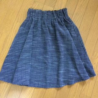 ダブルクローゼット(w closet)のツイード風フレアスカート(ミニスカート)