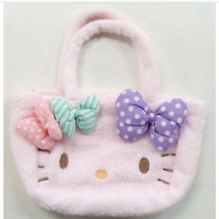 ハローキティ(ハローキティ)の【新品・未使用】ハローキティ❤︎ミニバッグ❤︎ふわふわもこもこ❤︎(トートバッグ)