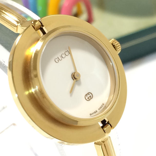 Gucci(グッチ)の1.美品 グッチ 時計 チェンジベゼル レディースのファッション小物(腕時計)の商品写真