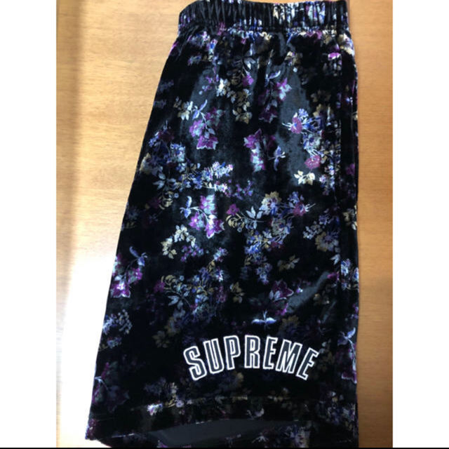 Supreme floral velour baseball shorts Supreme floral velour baseball shorts