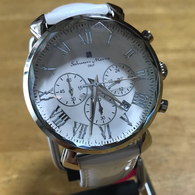 Salvatore Marra - 新品✨サルバトーレマーラ  腕時計 メンズ SM19104-SSWH ホワイトの通販 by てっちゃん(´∀｀)｜サルバトーレマーラならラクマ