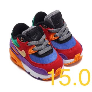 ナイキ(NIKE)の【15.0】NIKE AIRMAX90 VIOTECH KIDS(スニーカー)