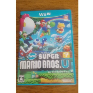 ウィーユー(Wii U)のNew スーパーマリオブラザーズ U　中古(家庭用ゲームソフト)