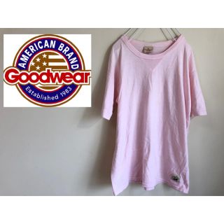 goodwear USA製 bamboo tシャツ ピンク 汚れあり(Tシャツ/カットソー(半袖/袖なし))