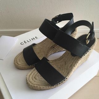 セリーヌ(celine)のレア CELINE ウェッジサンダル 35(サンダル)