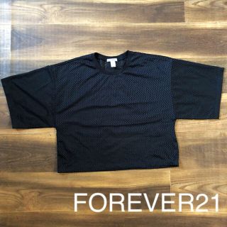 フォーエバートゥエンティーワン(FOREVER 21)のFOREVER21＊ショート丈メッシュTシャツ(Tシャツ(半袖/袖なし))