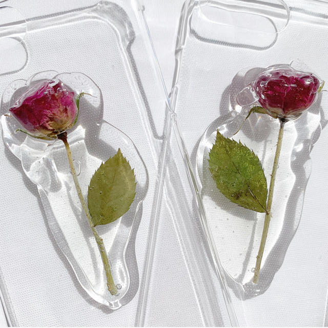 薔薇のiPhone case 【iPhone7.8plus】 ハンドメイドのスマホケース/アクセサリー(スマホケース)の商品写真