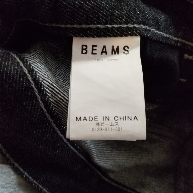 BEAMS(ビームス)のBEAMS　ワイドパンツ　ブラックデニム メンズのパンツ(デニム/ジーンズ)の商品写真