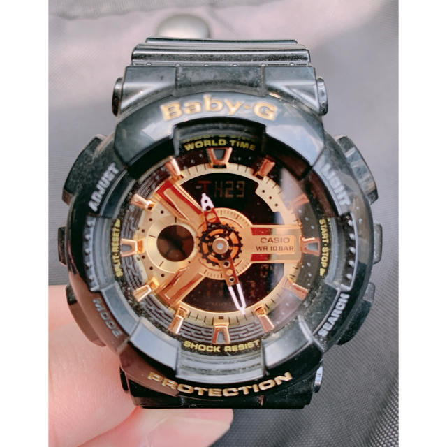 Baby-G(ベビージー)のBabyーG ビッグケース ブラック／ゴールド レディースのファッション小物(腕時計)の商品写真
