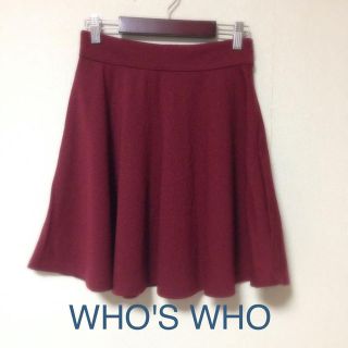 フーズフー(WHO'S WHO)のフレアスカート(ひざ丈スカート)