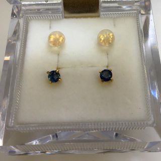 K18 サファイア ピアス(ピアス)